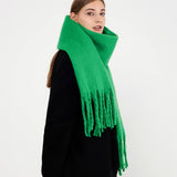 SOFT MOHAIR FEEL SCARF COZY WINTER WRAP_CWASC0323