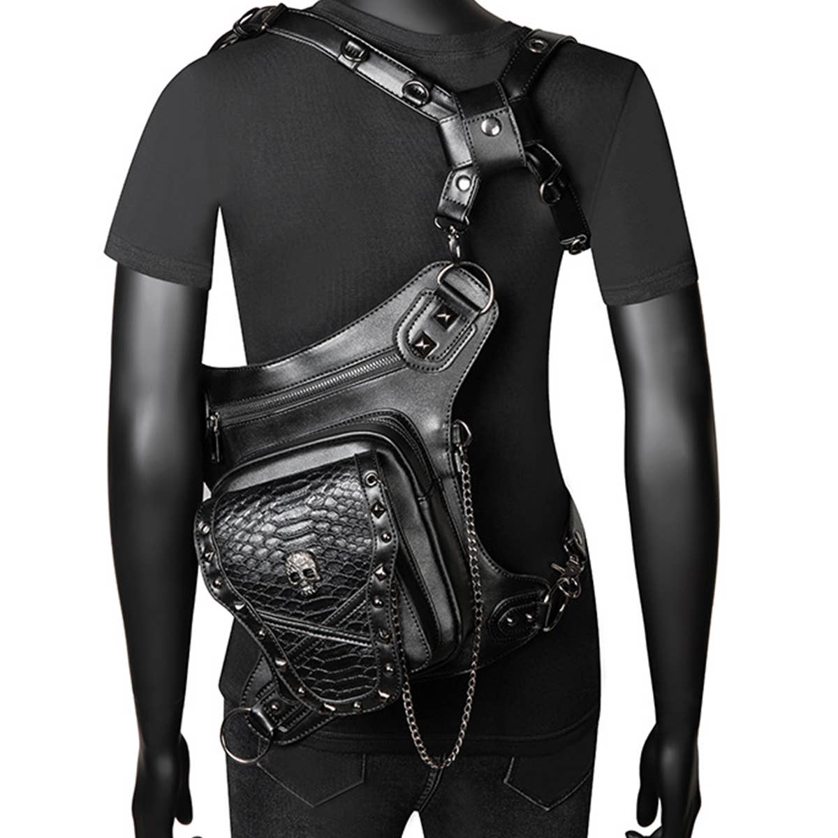 SKULL STEAMPUK CROSSBODY BAG PURSE_CWAB0641