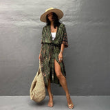 BAMBOO COTTON TIE DYE BEACH COVER UP CARDIGAN_CWMM6301