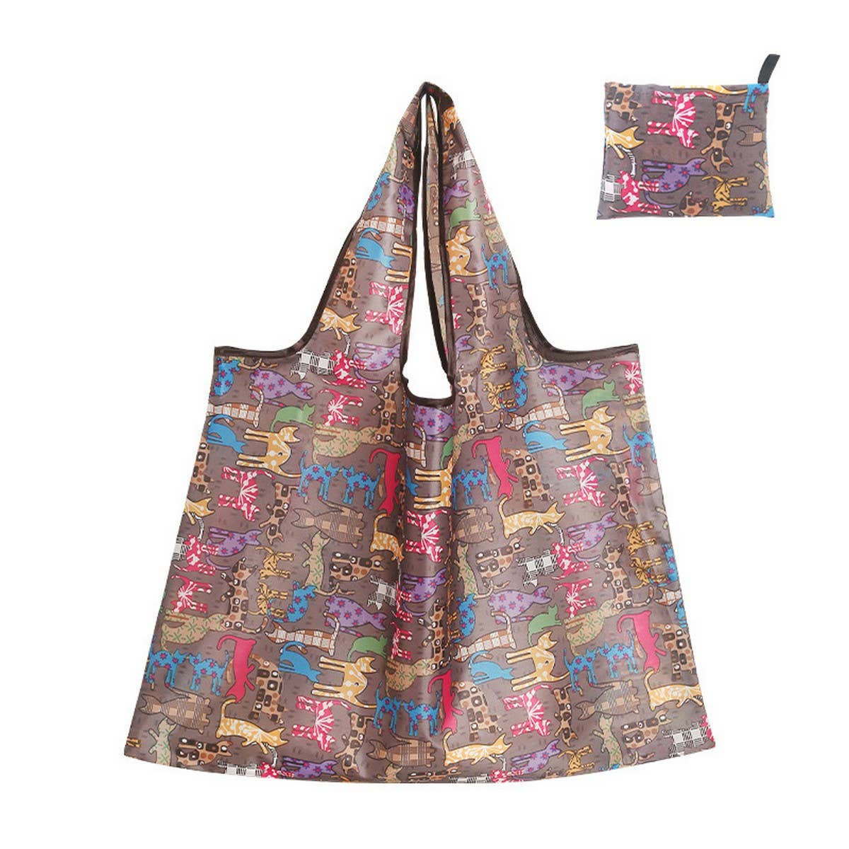 LARGE CAPACITY OXFORD CLOTH FOLDING SHOPPING BAG_CWAB3462