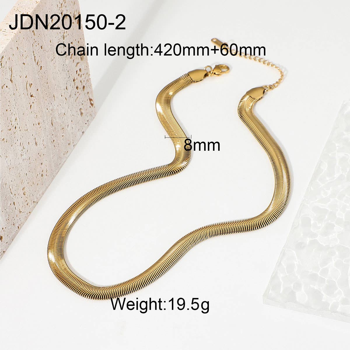 MULTILAYER GOLD PLATE STAINLESS STEEL NECKLACE_CWAJE0619