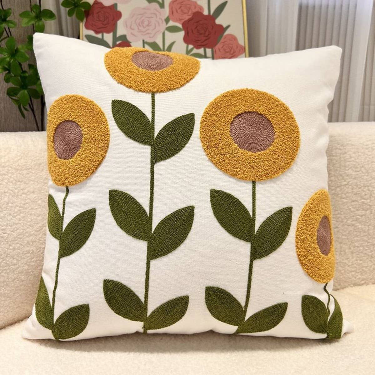 LUXURY WHITE GREEN SOFA PILLOW COVER MODERN CUSHION_CWMM7707
