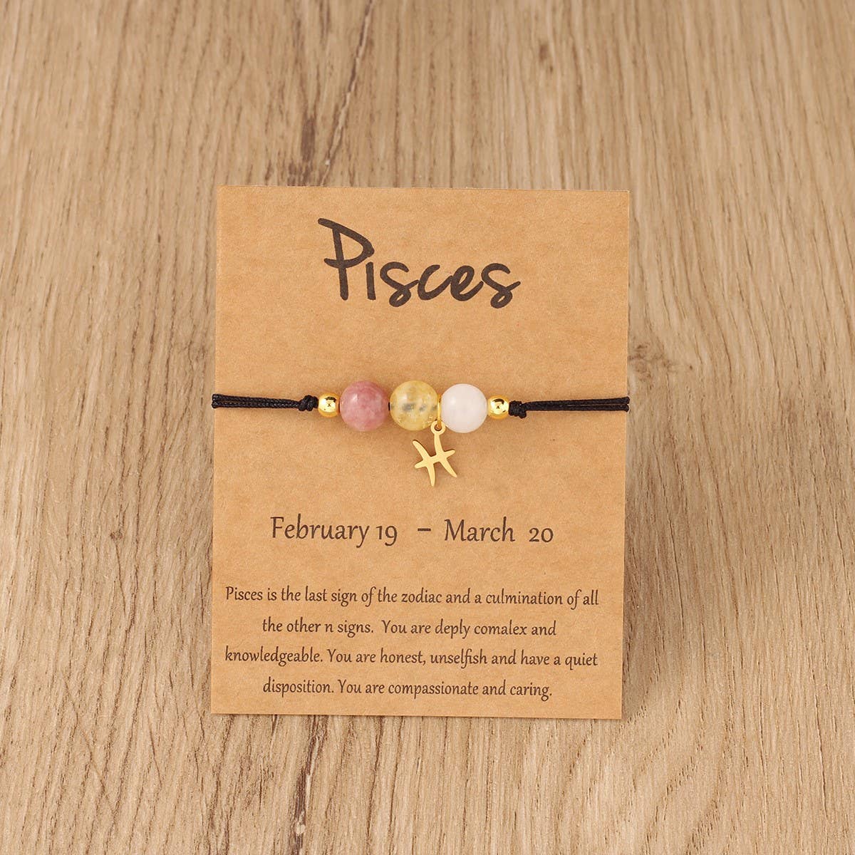 Handmade Zodiac Adjustable Crystal Bracelet_Cwmm11259