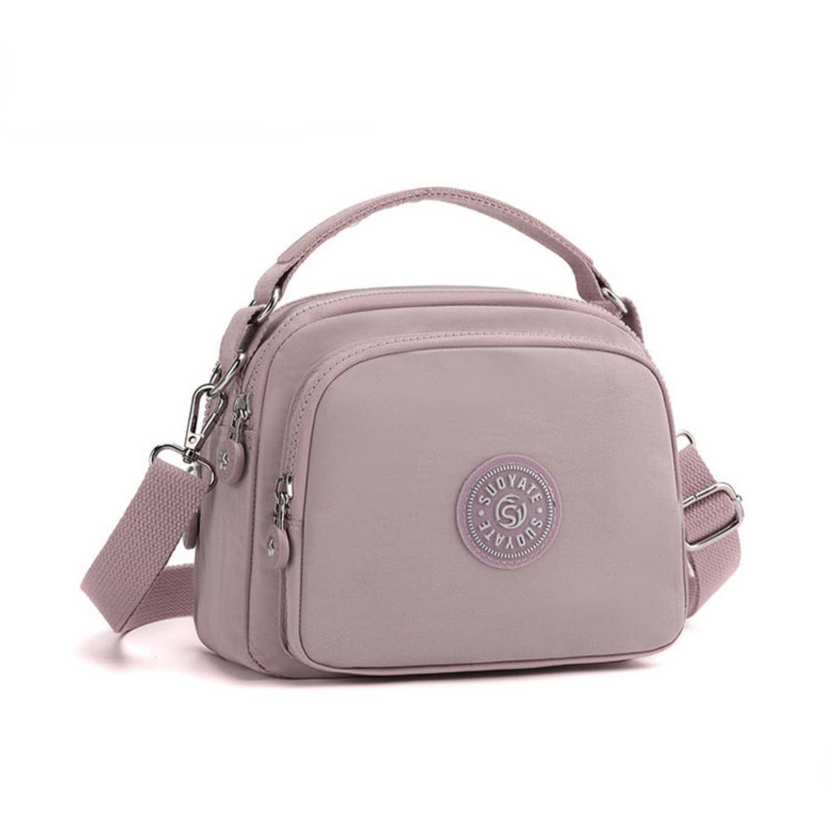 LIGHTWEIGHT NYLON SIMPLE SHOULDER MESSENGER BAG_CWAB3447