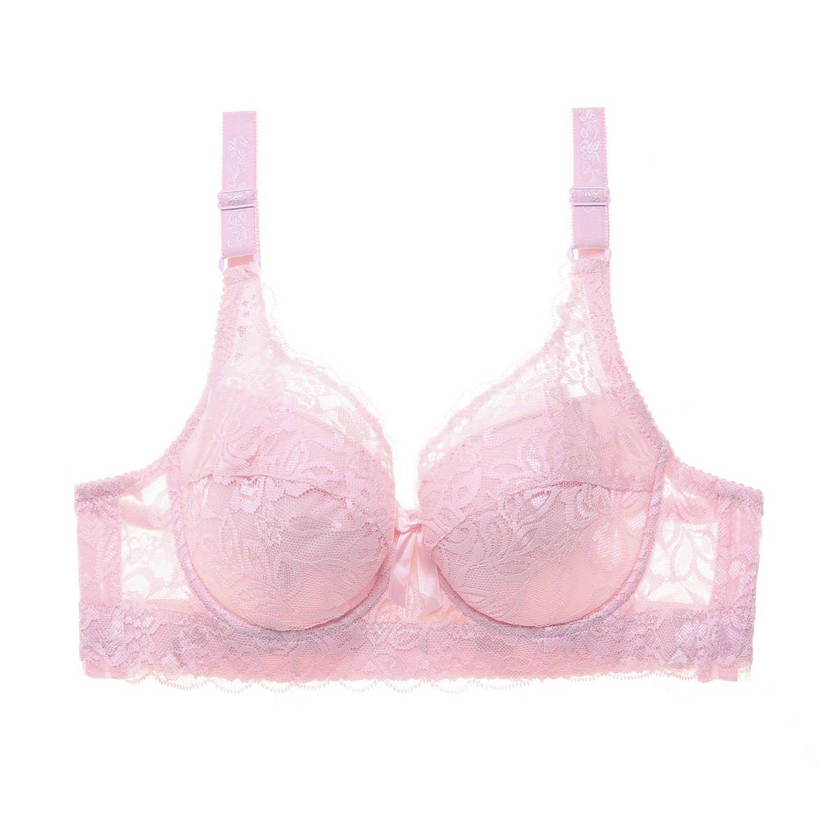 Women Plus Lace Adjustable Bra_Cwmu0061
