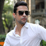 LARGE FRAME SUNGLASSES SQUARE FRAME SUNGLASSES_CWASG0577