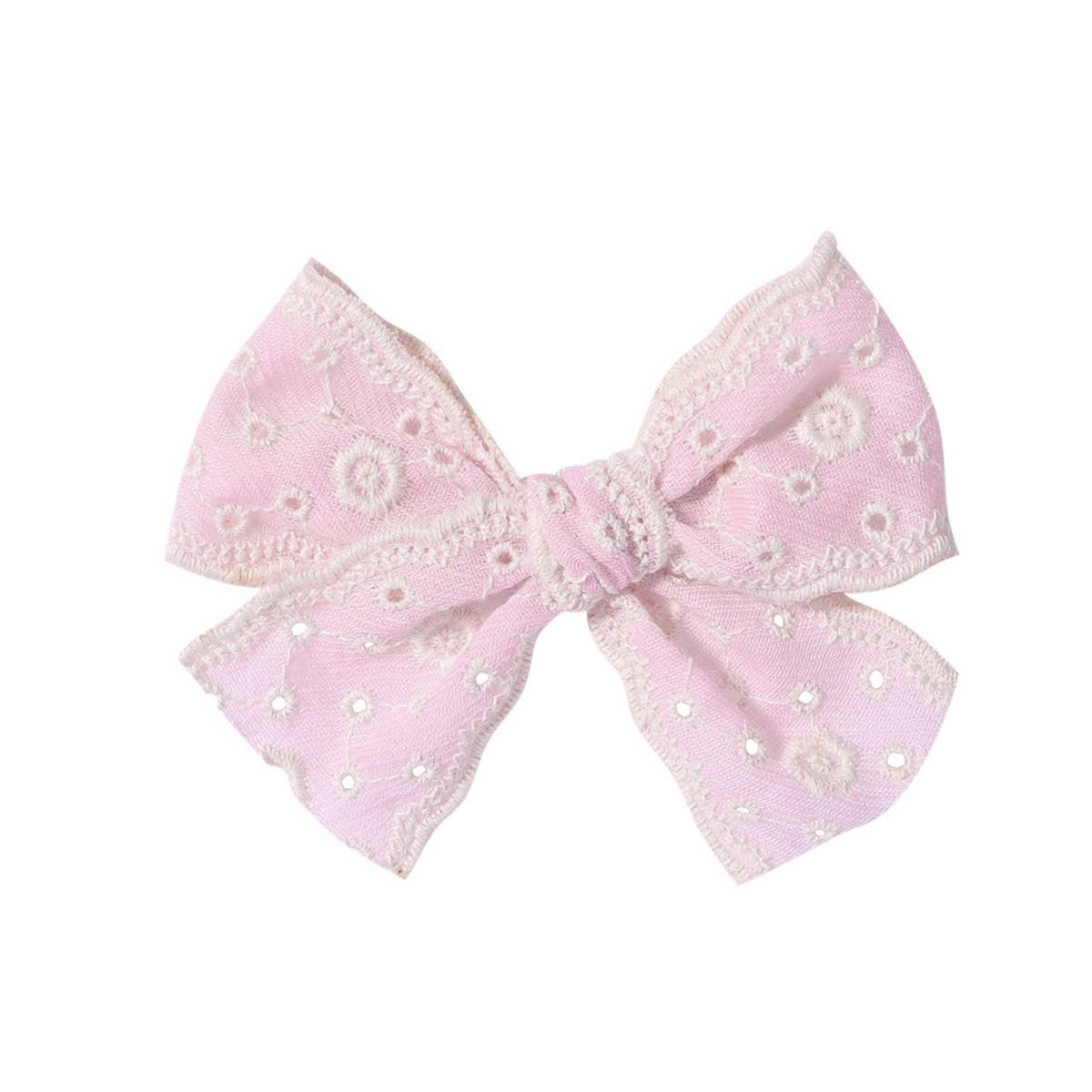 2024 NEW CHILDRENS SOLID COLOR LACE BOW HAIRPIN_CWAHA2397