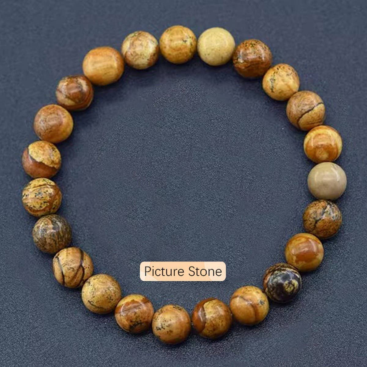 Crystal Natural Stone Beaded Bracelet Unisex_Cwmm11267