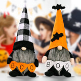 HALLOWEEN BOO DOLL PLAID HAT ORNAMENTS_CWMM1765