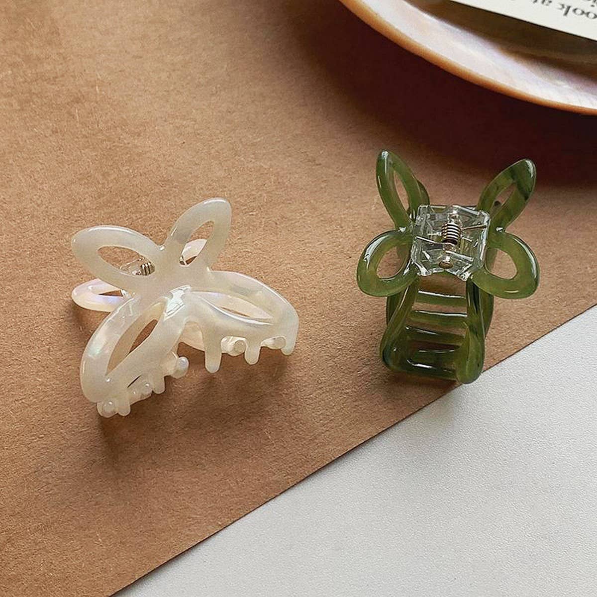 MINI BUTTERFLY ACETATE HAIR CLAW ELEGANT CLIP_CWAHA2643