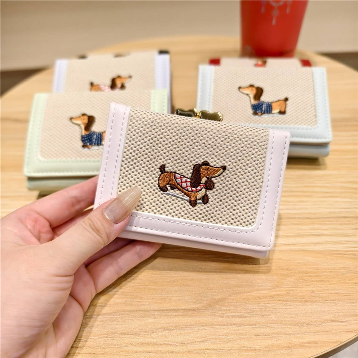 New Pu Embroidered Cartoon 3-Fold Wallet_Cwab06263