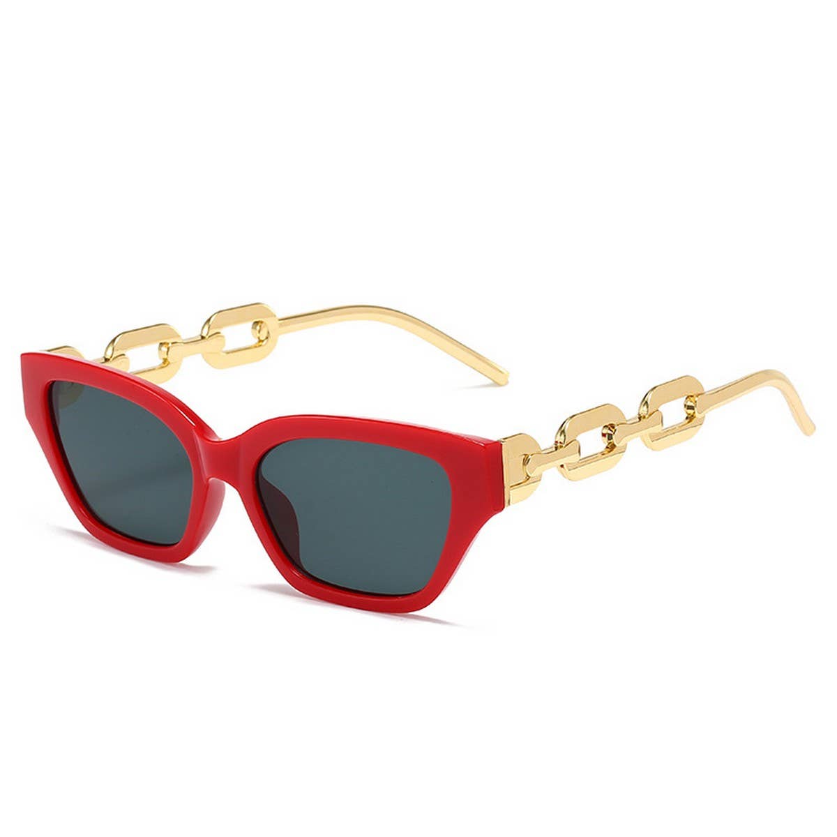 CAT EYE CHAIN FASHION METAL SUNGLASSES WOMEN_CWASG0279