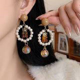 FASHIONABLE CARTOON BEAR FOREST EARRINGS_CWAJE1642