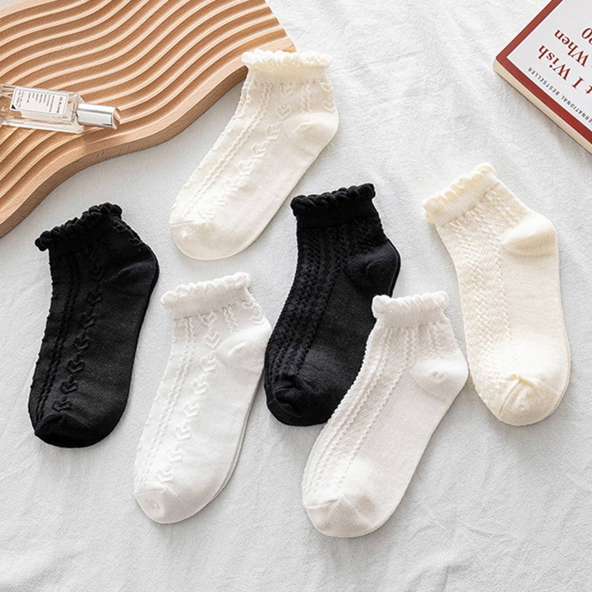 Women Simple Cotton Socks_Cwms0432