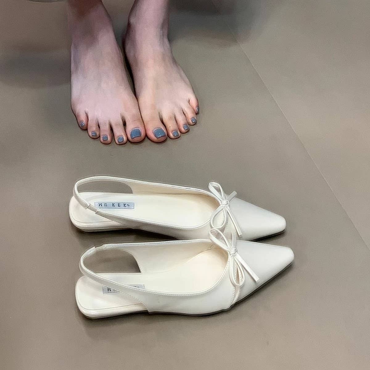 BOW CLOSED TOE SANDALS FOR WOMEN_CWSHF0100