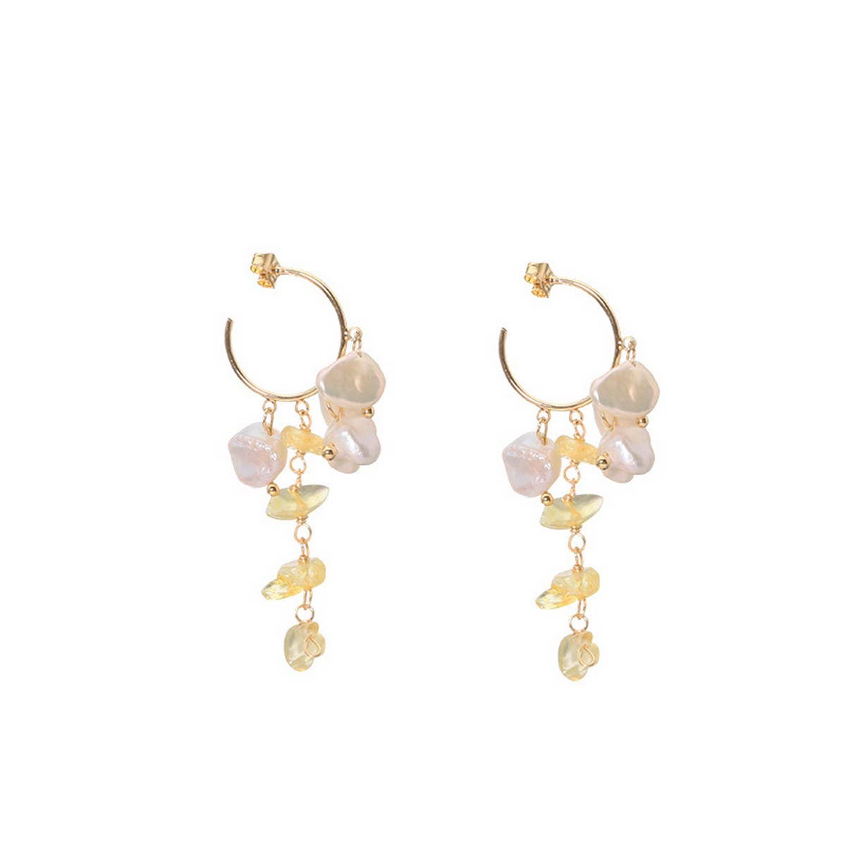 Womens High-End Natural Pearl Earrings