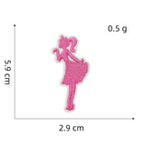 NEW PINK CARTOON EMBROIDERED CLOTH PATCH_CWMM4021