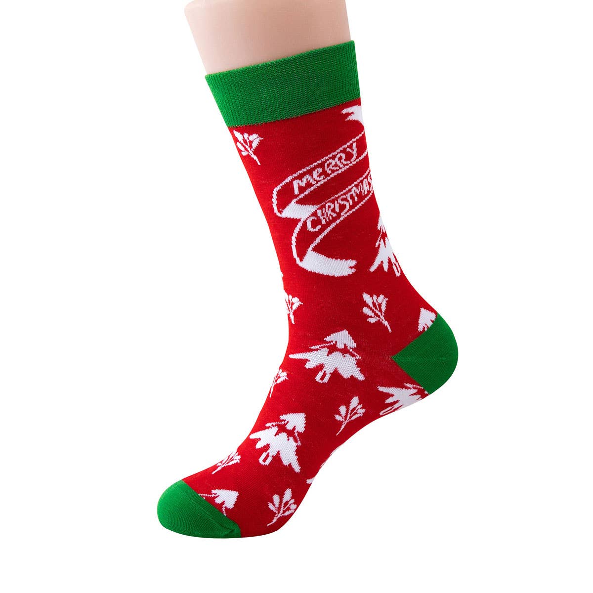 CHRISTMAS PATTERN CREW SOCKS_CWMS0202