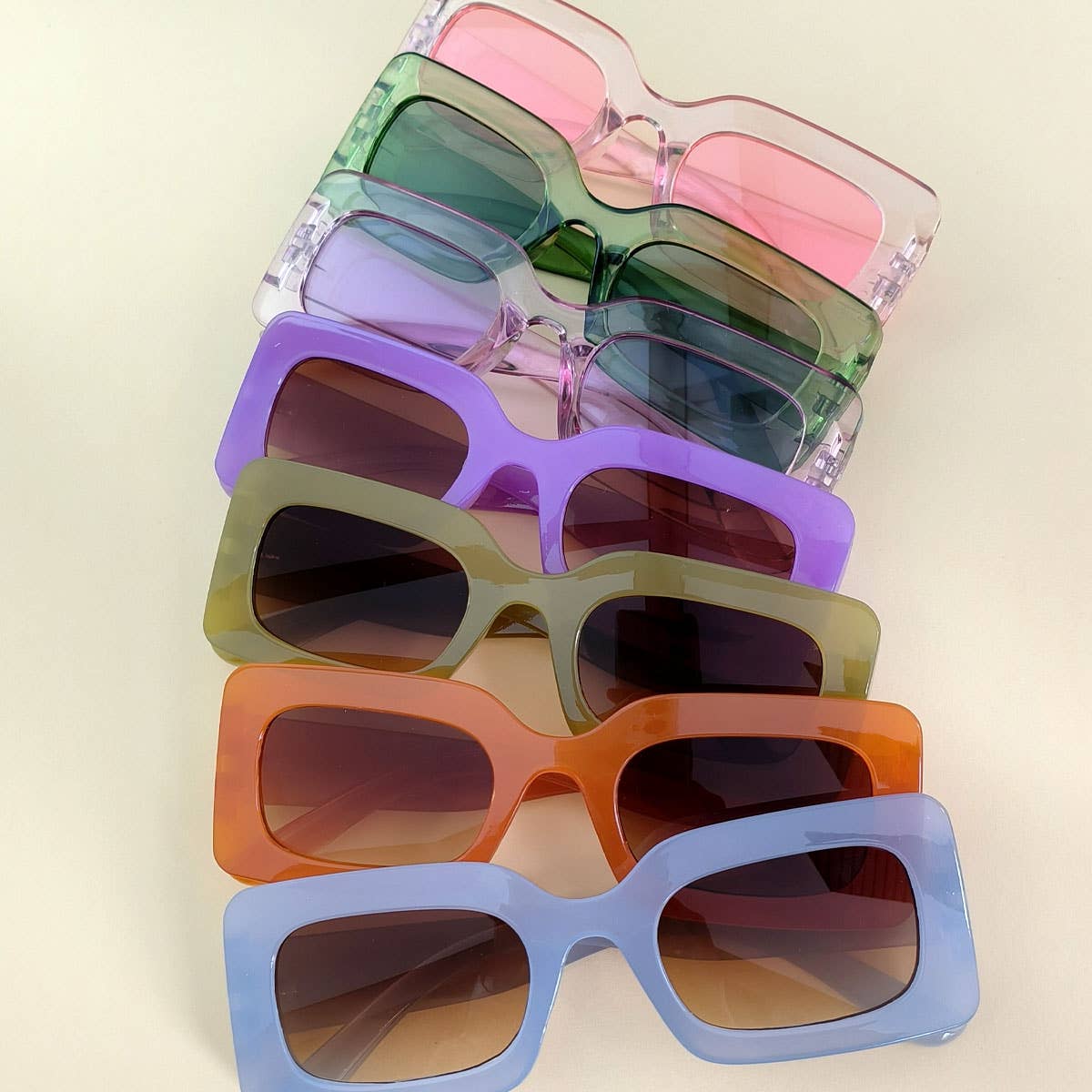 Trendy Small Square Jelly Sunglasses, Retro Style_Cwasg0074