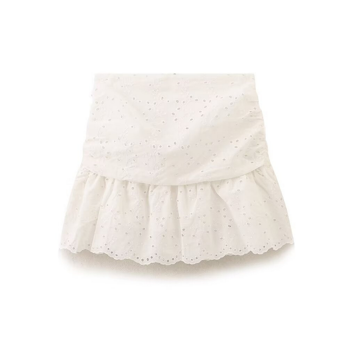 Womens Cutout Embroidery Skirt, Casual Elegance_Cwdsd8343