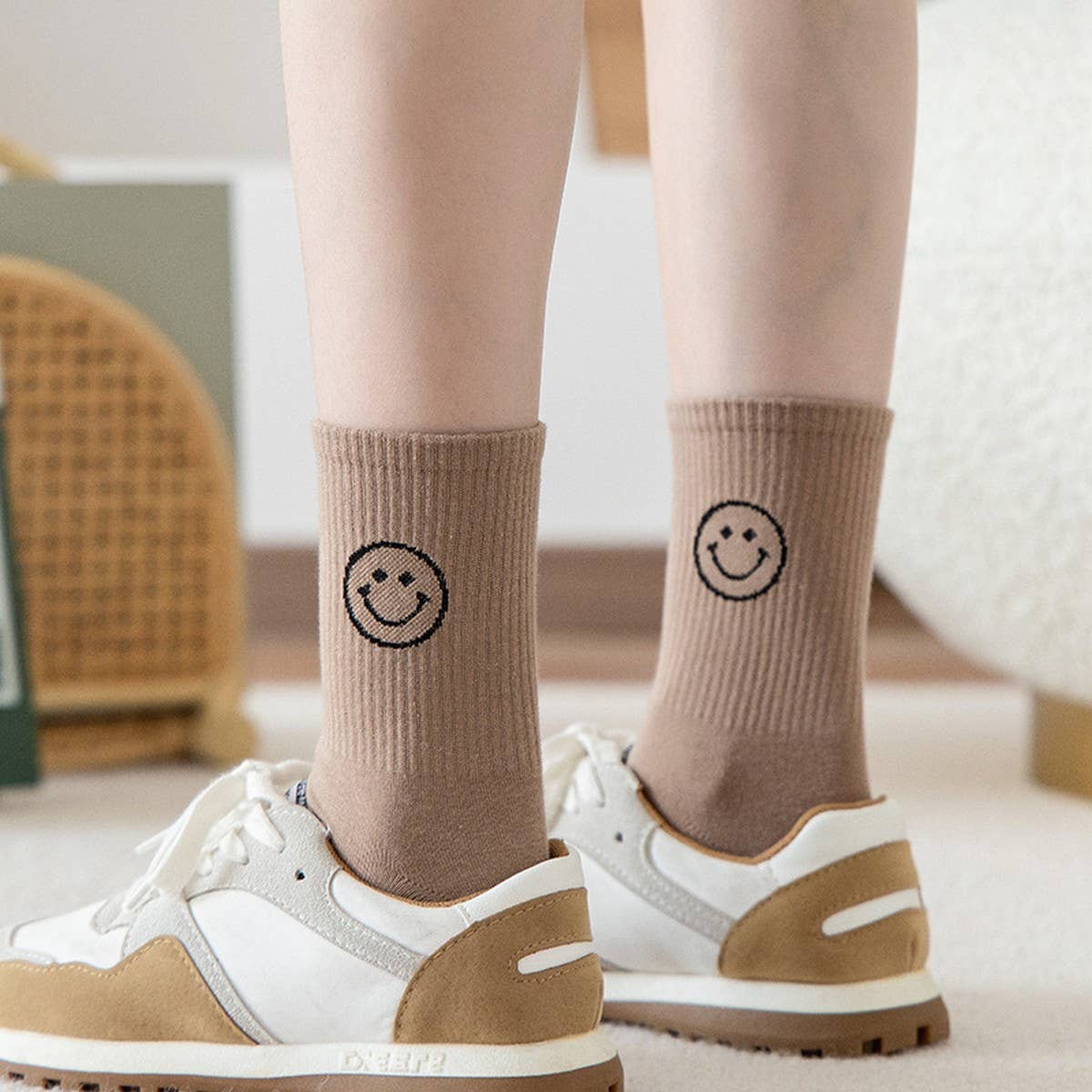 CARTOON MID CALF COTTON BREATHABLE WOMEN S SOCKS_CWMS0594