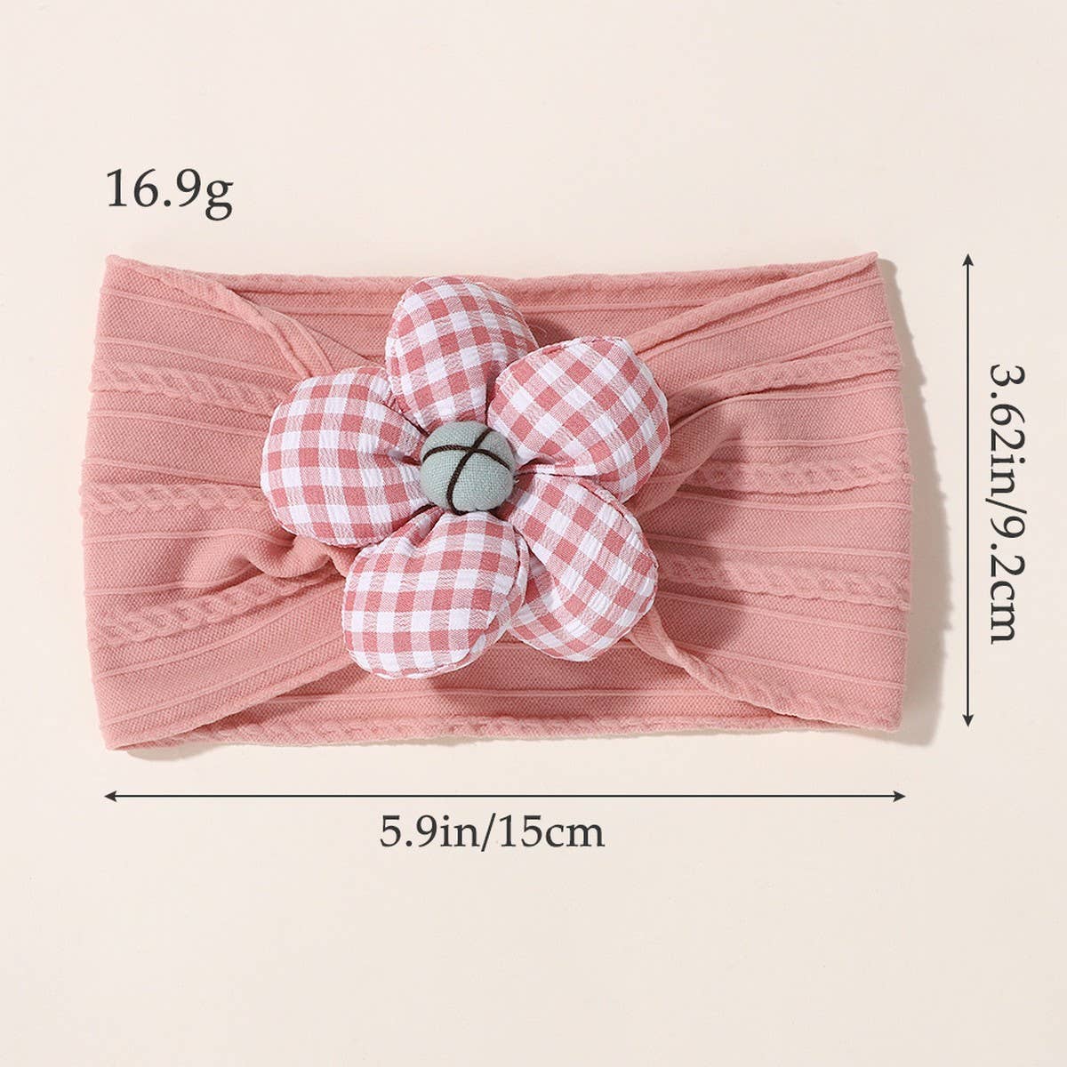 SOFT BABY HEADBAND WITH FLOWER NYLON STRETCH_CWAHA6721