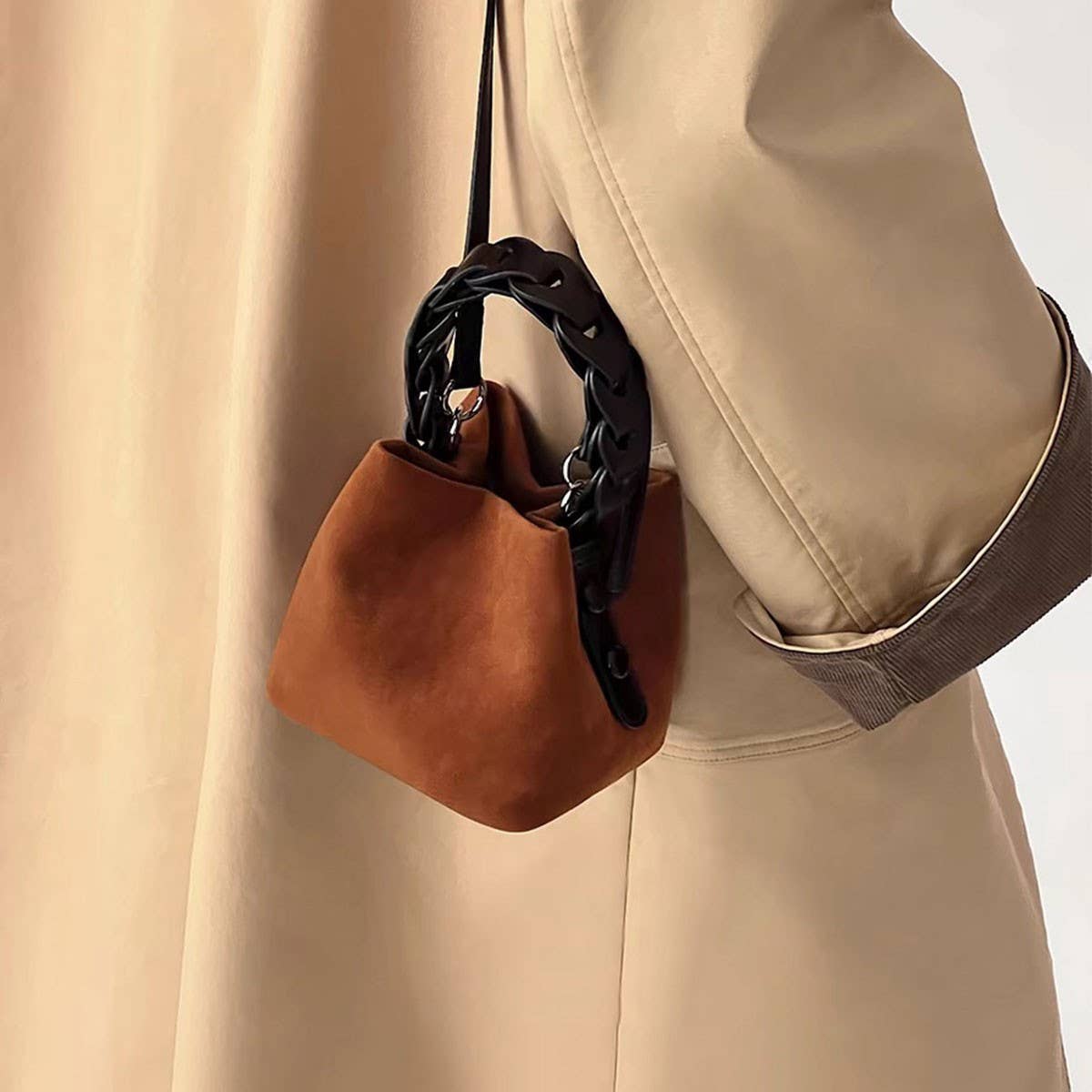 V Vintage Deerskin Bag Shoulder Crossbody Bag_Cwab4116