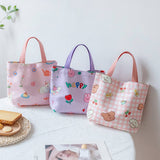CUTE PRINTED LUNCH TOTE BAG FOR GIRLS SMALL_CWAB5662
