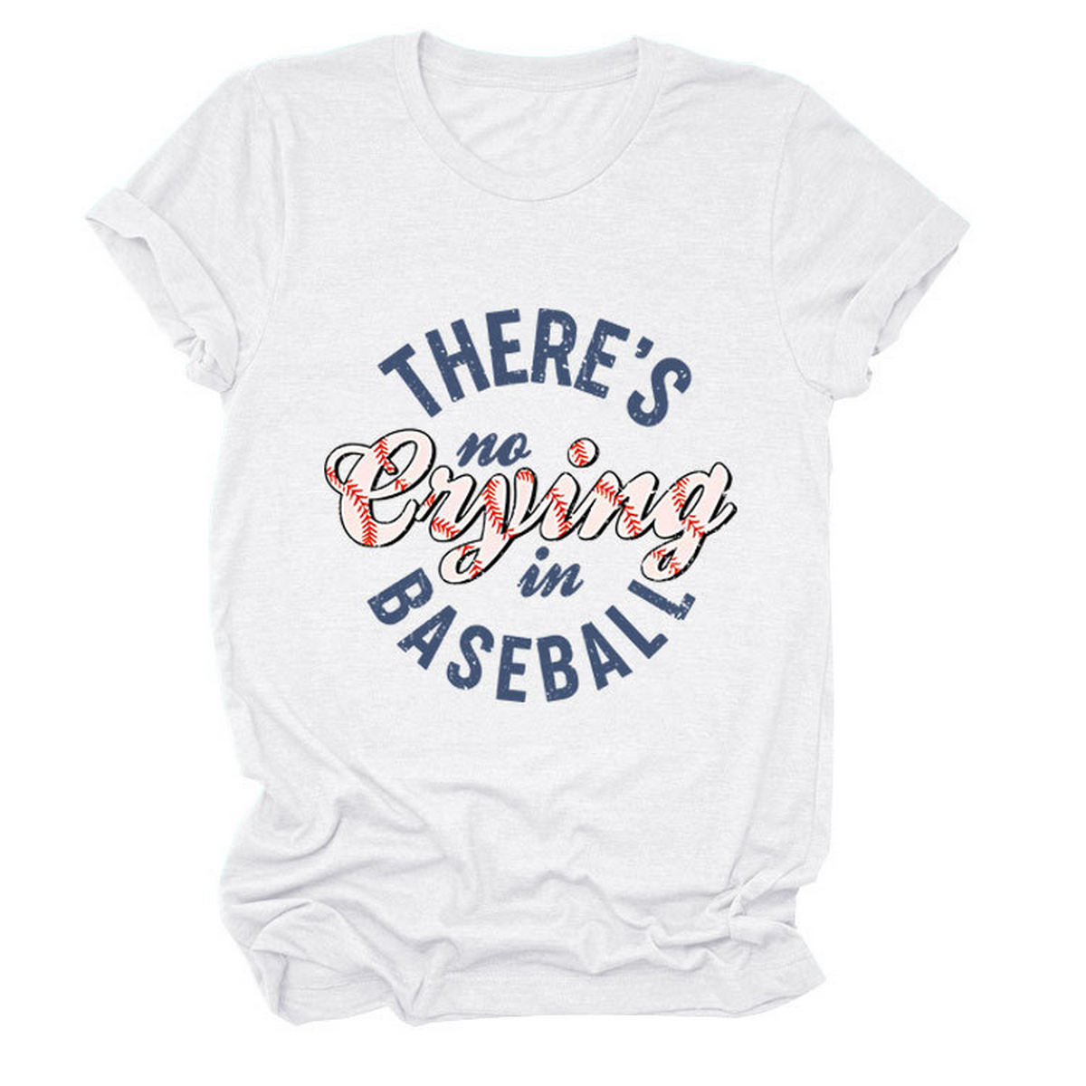 Womens No Crying In Baseball Graphic Teep_Cwttsl0481