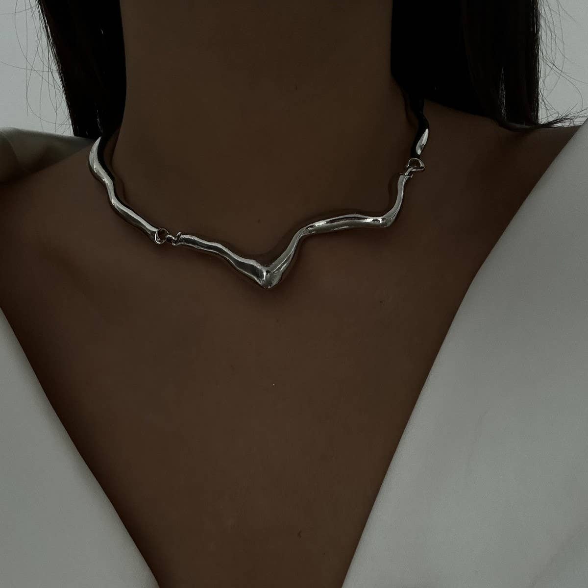 NEW COLD STYLE GEOMETRIC TWISTED DESIGN NECKLACE_CWMM3132