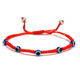 Cwaje2556_Blue Eye Evil Eye Red String Bracelet