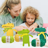 HANDMADE CROCODILE DOLL CROCHET MATERIAL KIT_CWMM1873