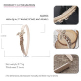 RETRO HIGH END ACETATE PEA POD HEADBAND_CWAHA4345