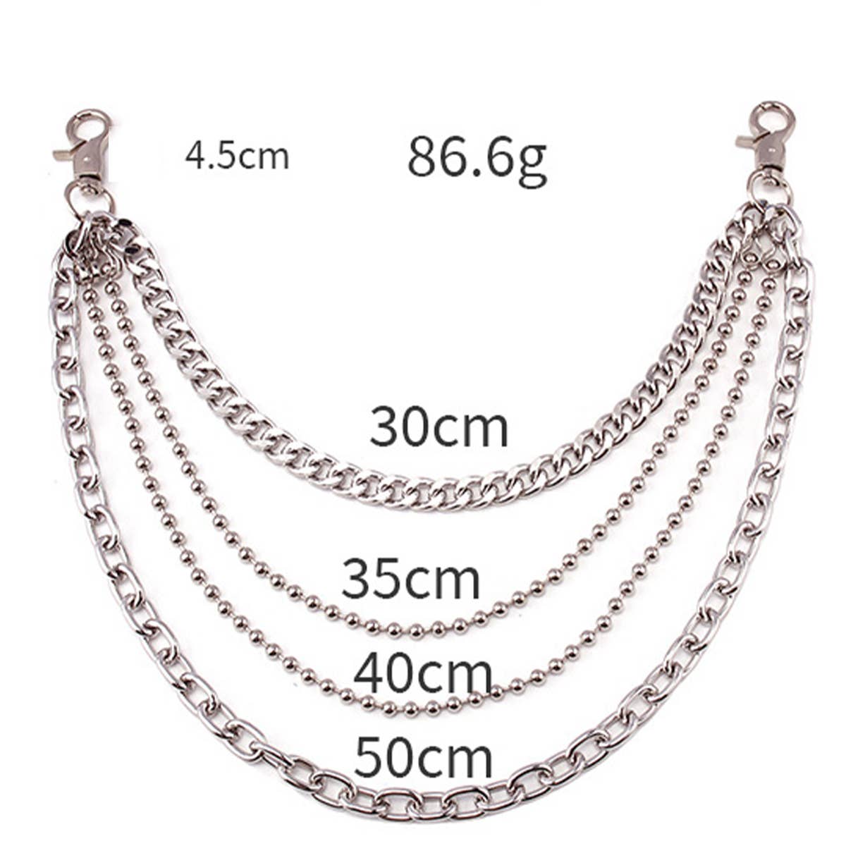 HIP HOP PUNK STYLE METAL PANTS CHAIN_CWMM0648