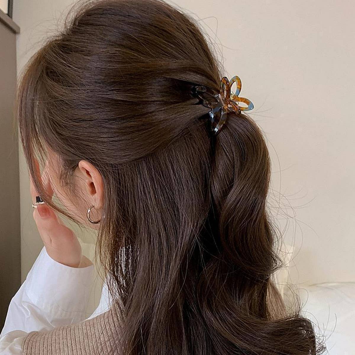 MINI BUTTERFLY ACETATE HAIR CLAW ELEGANT CLIP_CWAHA2643