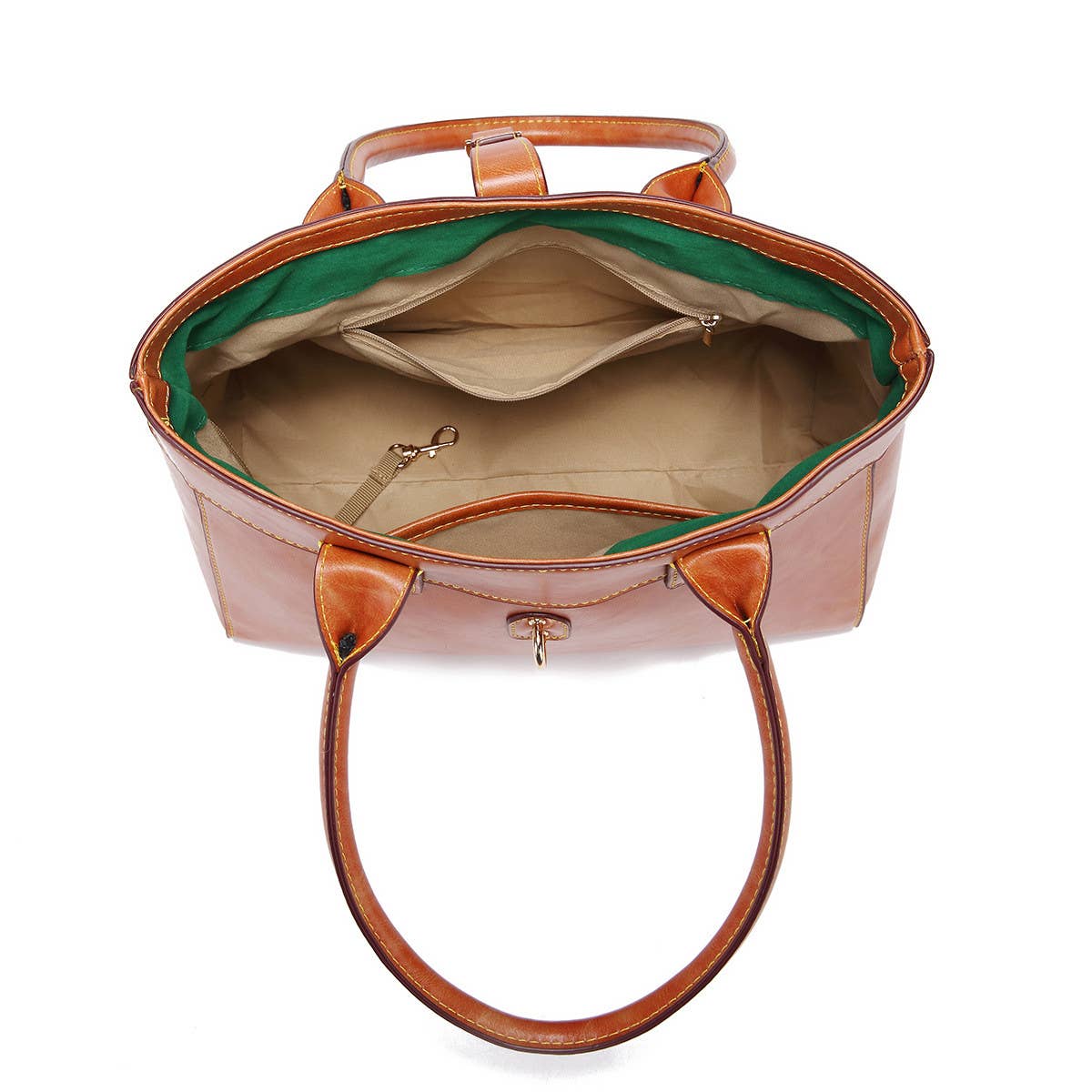 Retro Wax Large-Capacity Shoulder Bag_Cwab0922