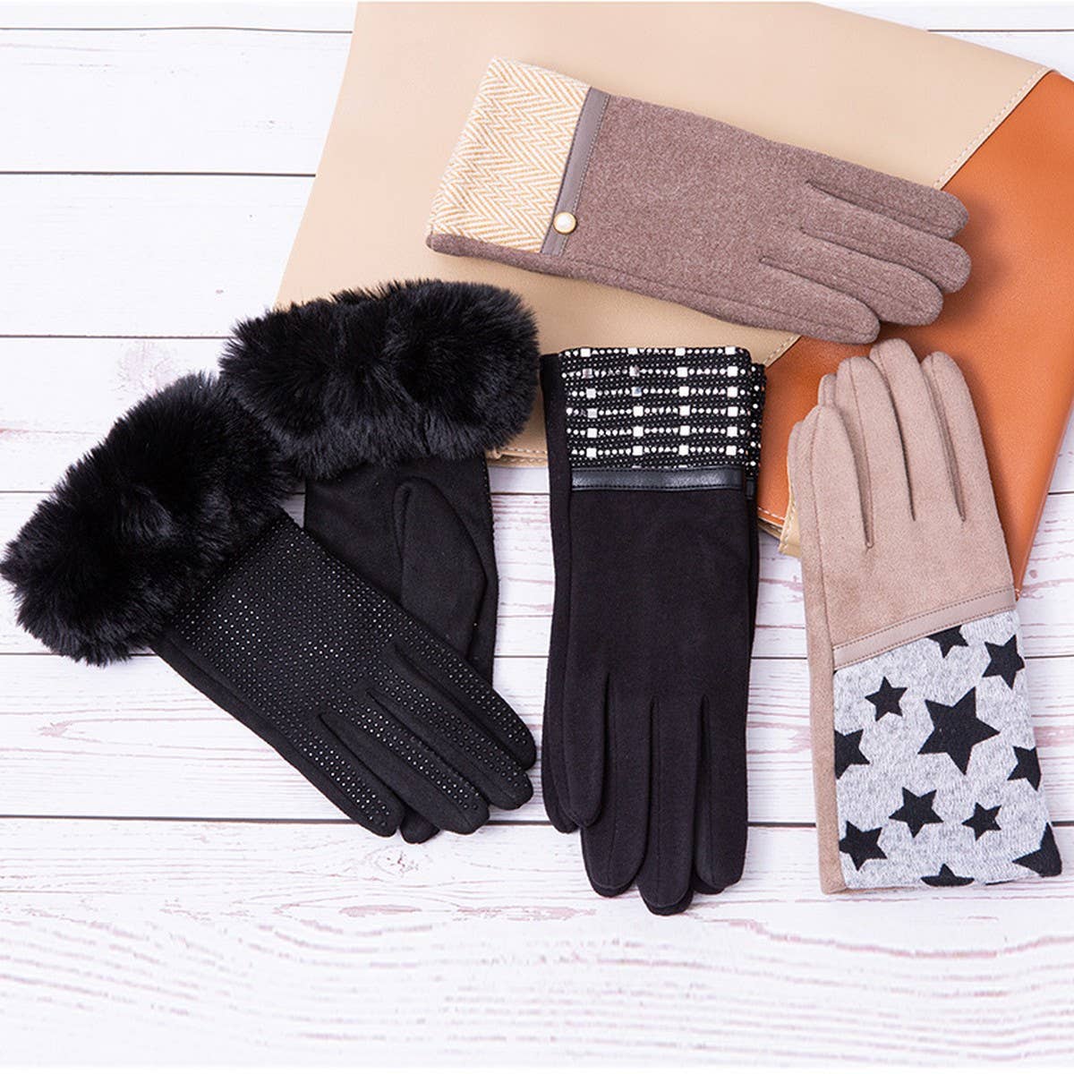 Womens Touch Screen Winter Warm Gloves_Cwmm1553