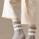 Women'S Thick Warm Coral Fleece Mid-Tube Socks_Cwms1124