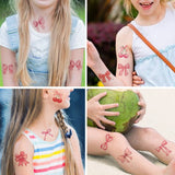 PINK BOW TATTOO STICKERS FOR KIDS TEMPORARY_CWMM8226
