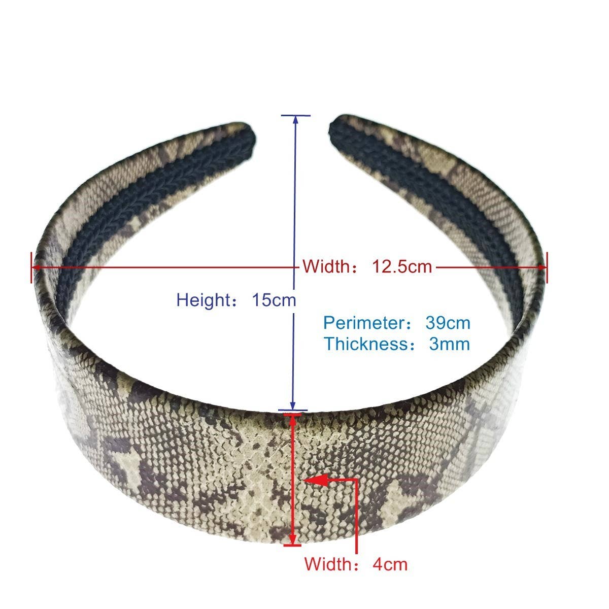 NEW ELEGANT SEXY LEOPARD SNAKE PU HEADBAND_CWAHA6326