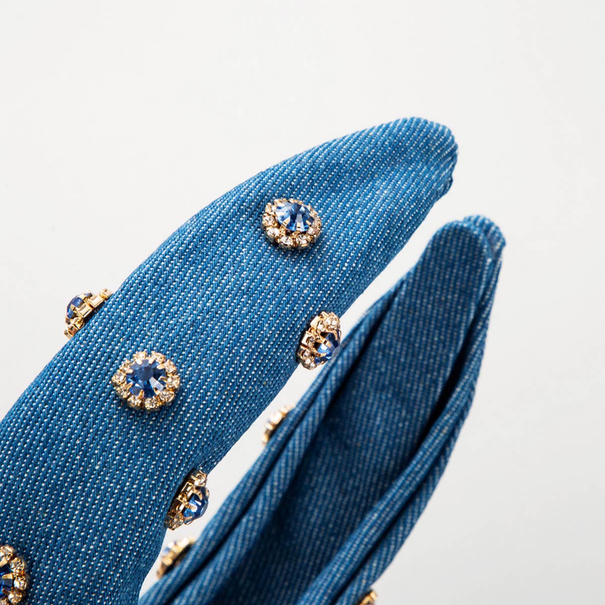 FASHIONABLE WIDE CENTER KNOT DENIM HEADBAND_CWAHA2126