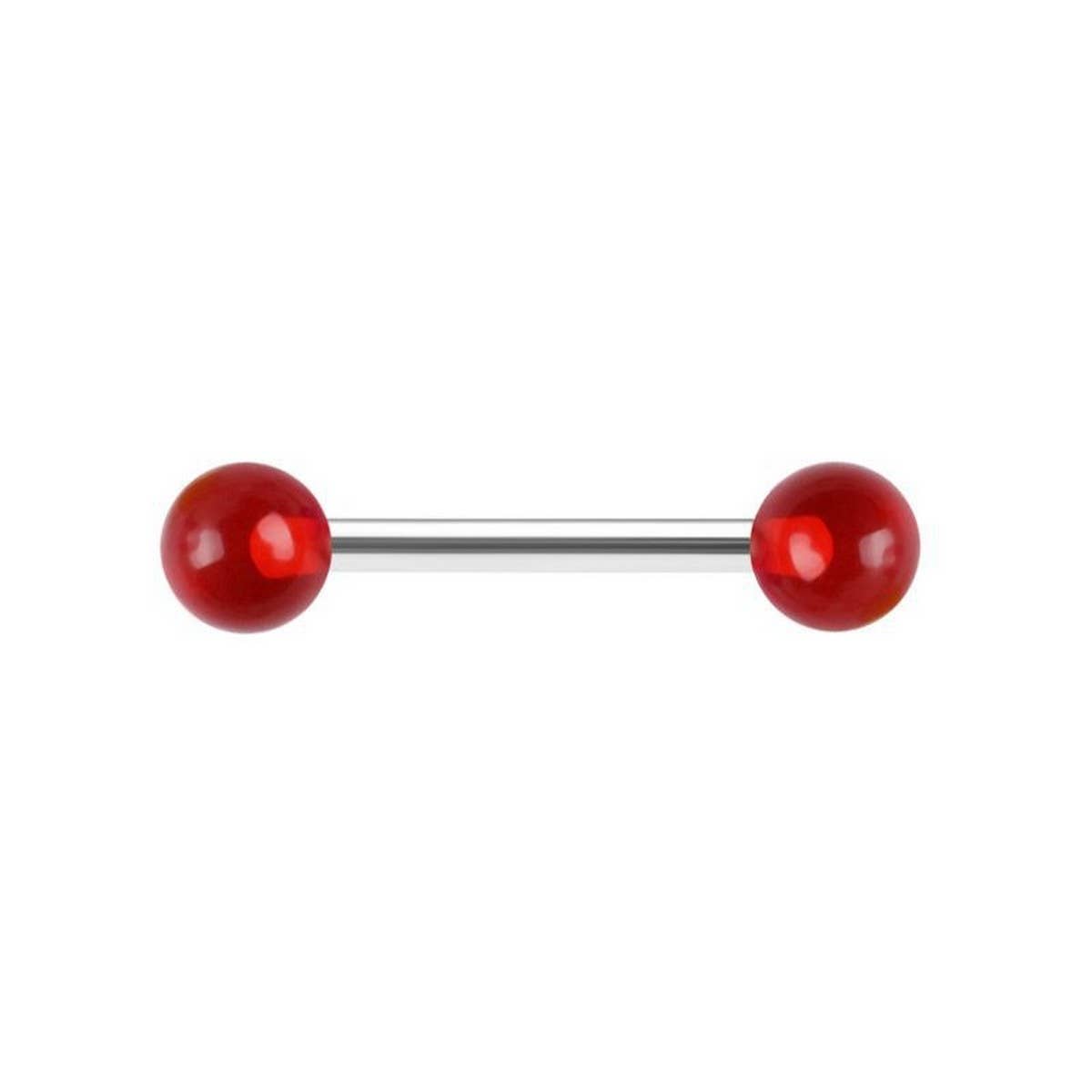 STAINLESS STEEL LUMINOUS ACRYLIC BALL TONGUE STUD_CWMM9597