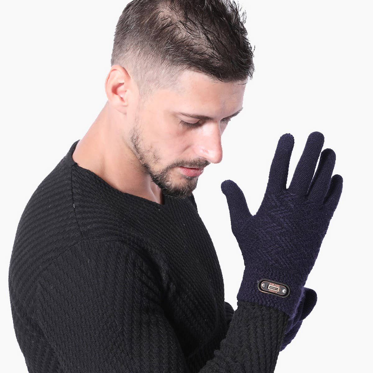 Winter Men'S Knitted Touchscreen Warm Gloves_Cwag0232