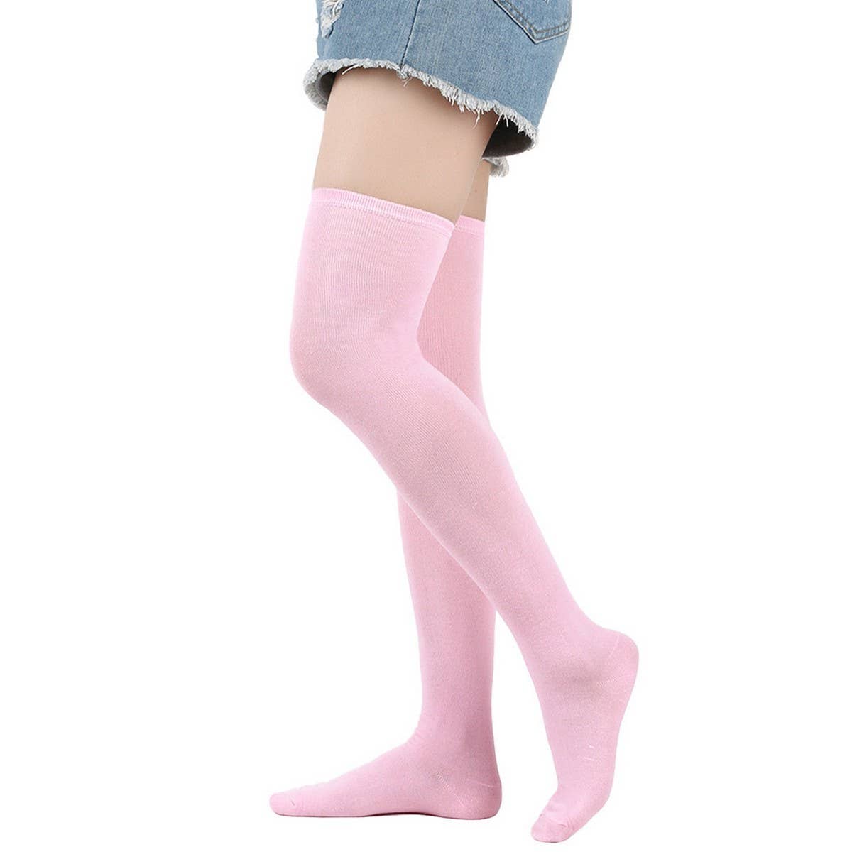 Cwmm10069_Women Three-Stripe Knee-High Socks
