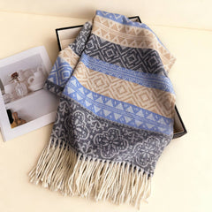 Classic Cashmere Feel Soft Warm Tassel Scarf_Cwasc03243