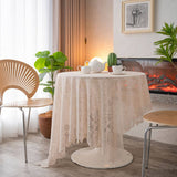 LIGHT GREEN BEADED EMBROIDERED TABLECLOTH_CWMM0963