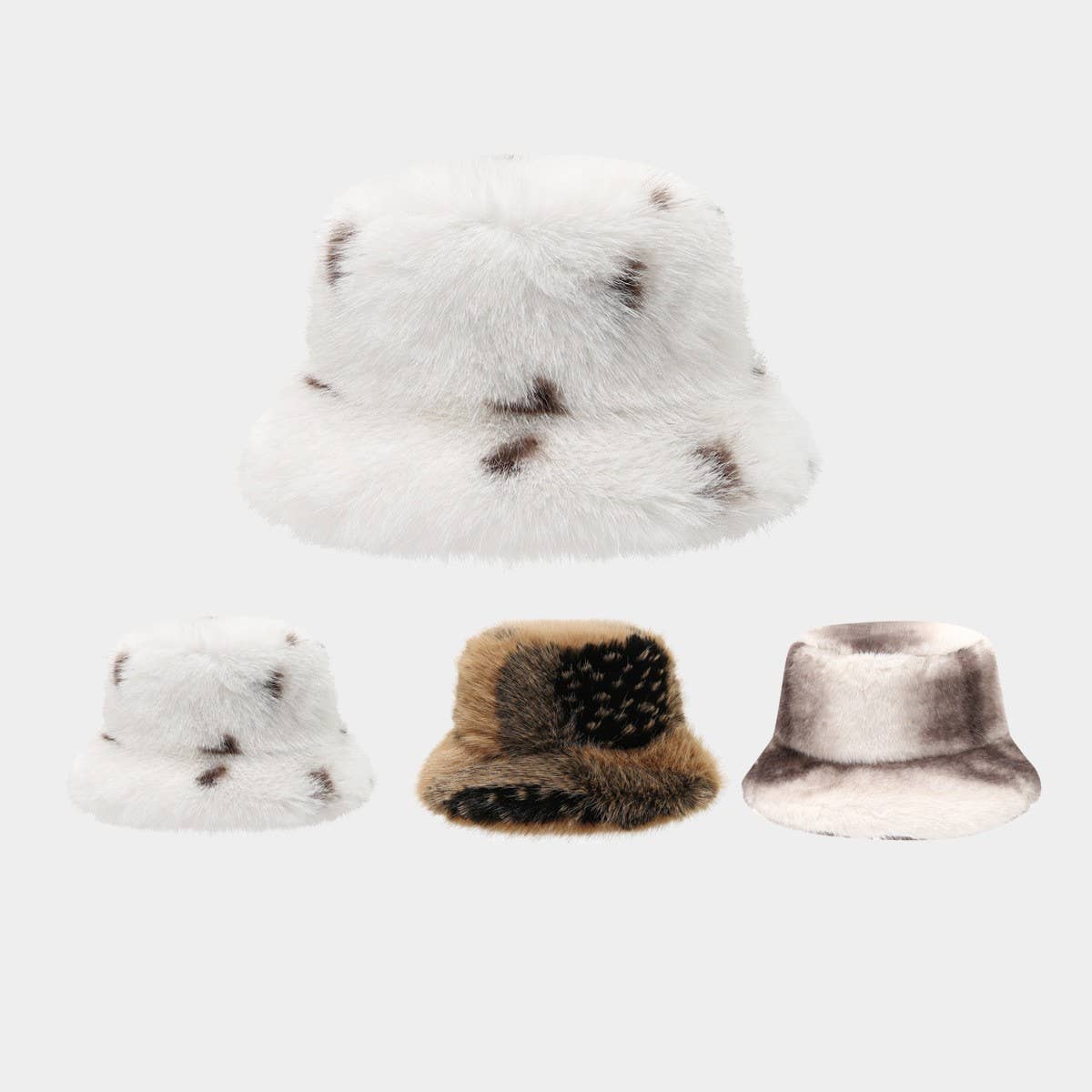 Women¡¯S Fuzzy Plush Bucket Hat Winter Warm_Cwah04785