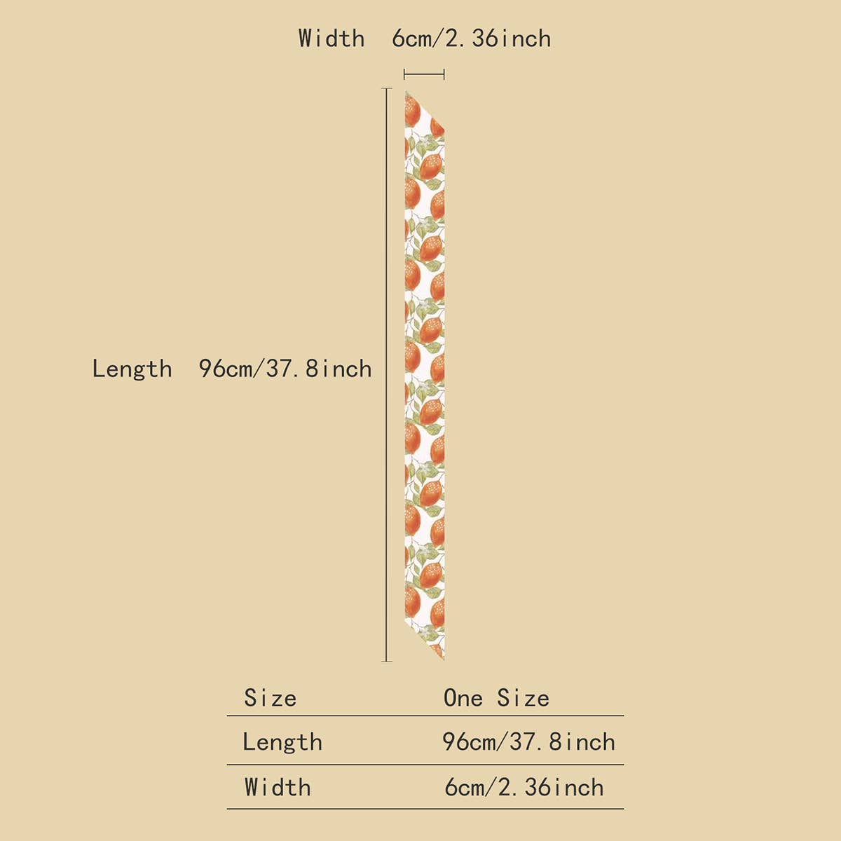 FLORAL LETTER TWILLY SCARF FOR HAIR OR BAG_CWASC0077