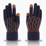 Winter Warm Jacquard Knitted Touch Screen Gloves_Cwag0237