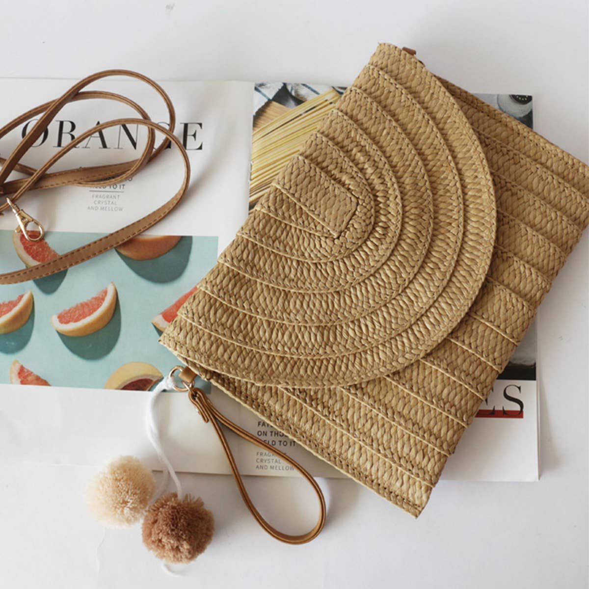 Women  Casual Sand Clutche Crossbody Bag_Cwab0811